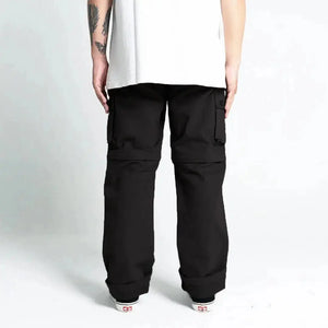 Pride N Joy Co - Black Cargo 2in1 Long Short Pants - Pride N Joy Co