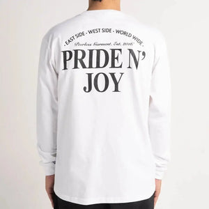 Pride N Joy Co - T-Shirt Longsleeve PNJ Rouman White - Pride N Joy Co