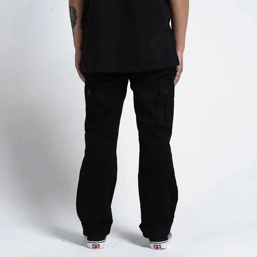 Pride N Joy Co - Black Cargo Basic Pants - Pride N Joy Co