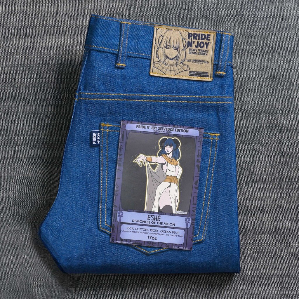 Pride N Joy Co - Eshe 17 Oz Heavyweight Selvedge Denim - Pride N Joy Co