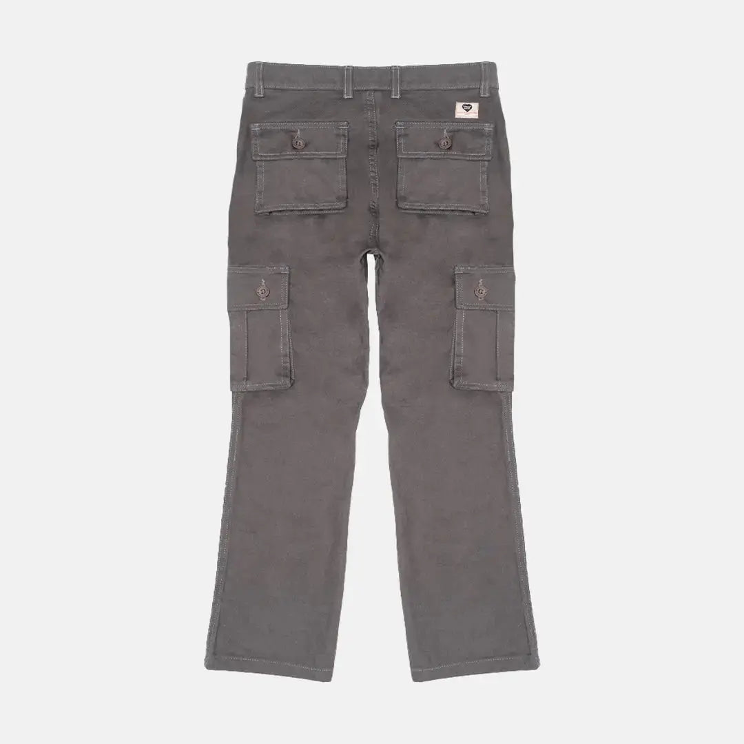 Pride N Joy Co - Grey Cargo Basic Pants - Pride N Joy Co