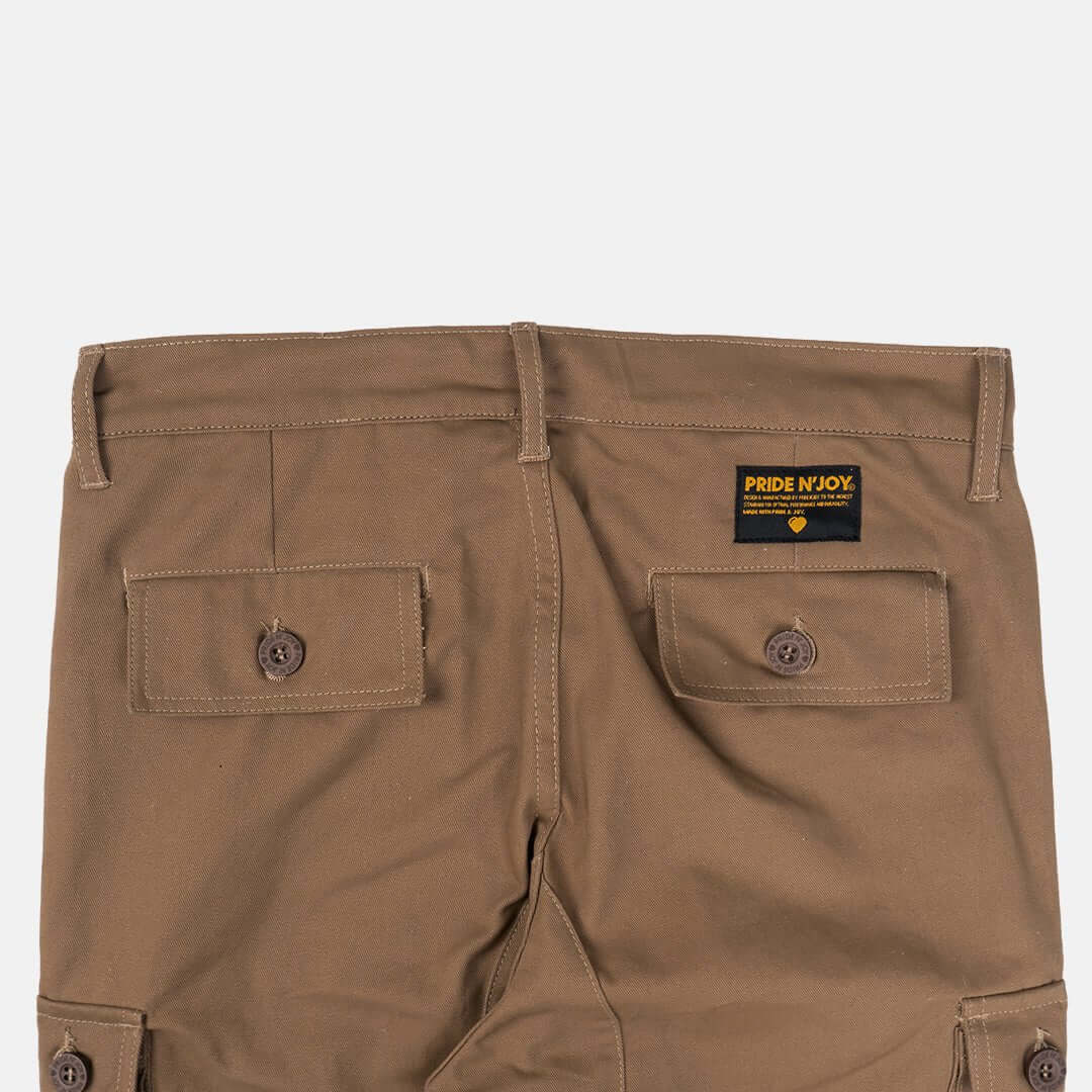 Pride N Joy Co - Khaki Cargo Pants Jericho - Pride N Joy Co
