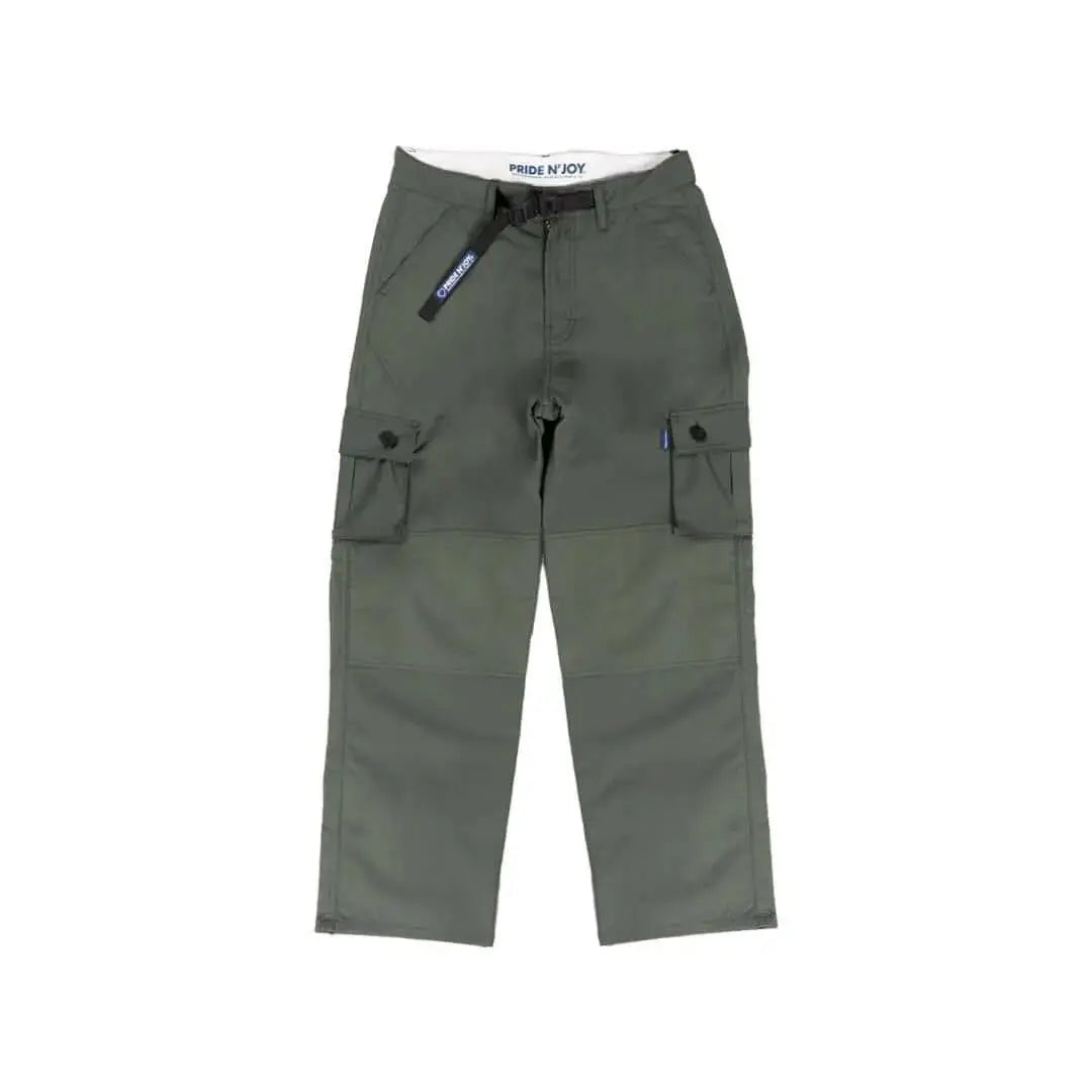 Pride N Joy Co - Olive Cargo Pants Rangers Loose - Pride N Joy Co