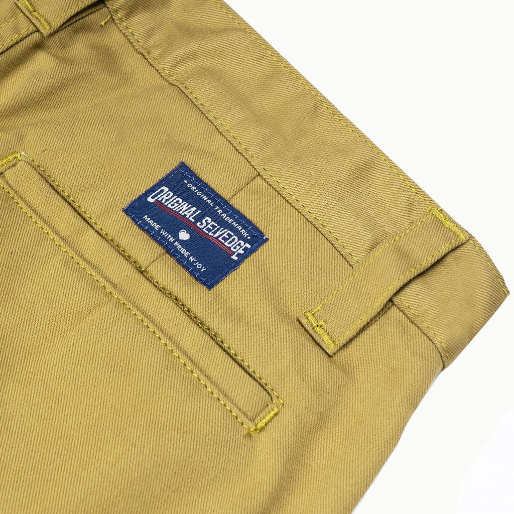 Pride N Joy Co - Selvedge Chino Pants Cream - Pride N Joy Co