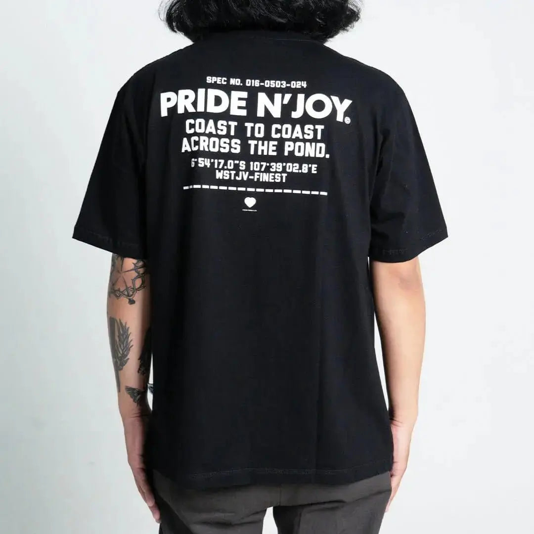 Pride N Joy Co - T-Shirt Graphic Across The Pond Tee Black - Pride N Joy Co
