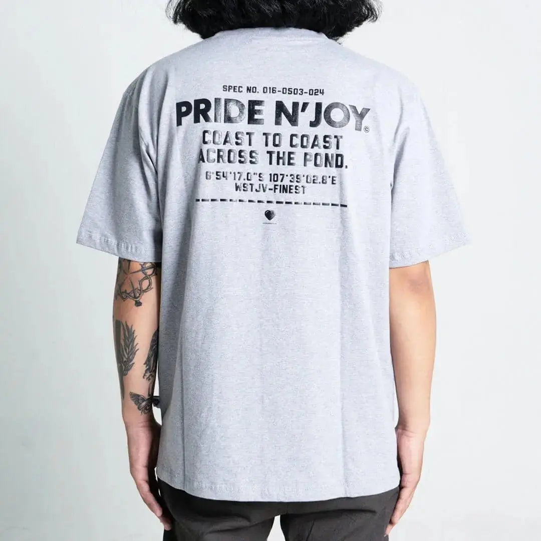 Pride N Joy Co - T-Shirt Graphic Across The Pond Tee Grey - Pride N Joy Co
