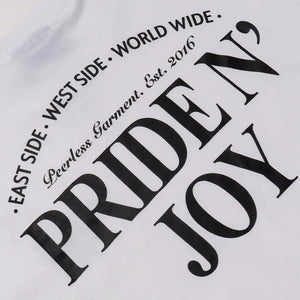 Pride N Joy Co - T-Shirt Longsleeve PNJ Rouman White - Pride N Joy Co