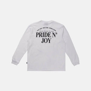 Pride N Joy Co - T-Shirt Longsleeve PNJ Rouman White - Pride N Joy Co