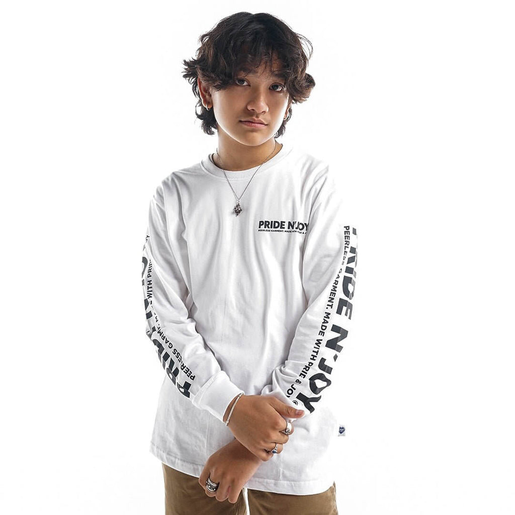 Pride N Joy Co - T-Shirt Longsleeve Pride N'Joy White - Pride N Joy Co