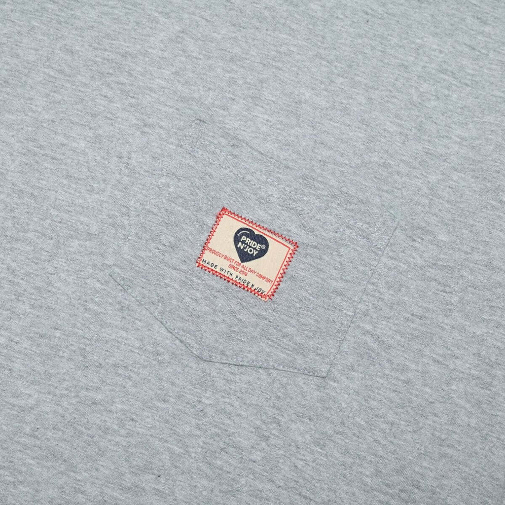 Pride N Joy Co - T-Shirt Pocket Tee Grey - Pride N Joy Co