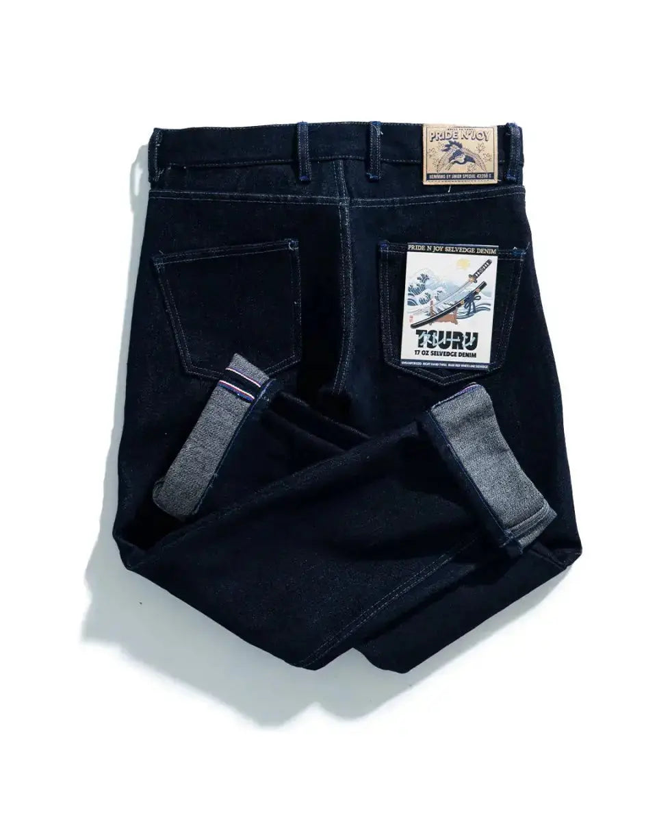 17oz Heavyweight Selvedge Denim Jeans – Tsuru | PRIDENJOY