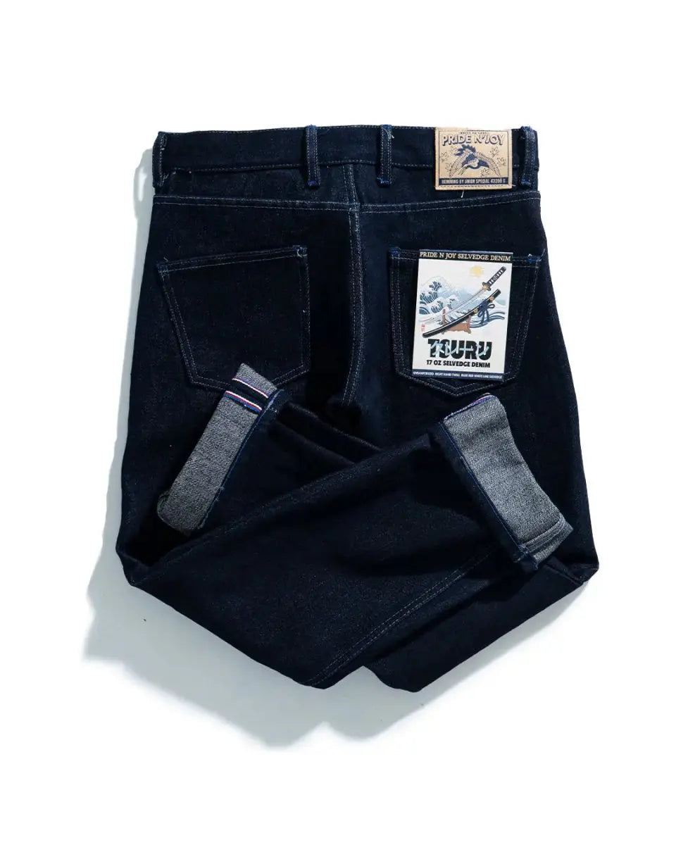 Pride N Joy Co - Tsuru 17 Oz Heavyweight Selvedge Denim - Pride N Joy Co